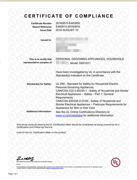 UL北美安全认证